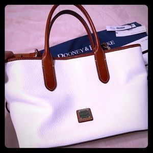 Dooney & Bourke White Brielle Purse, size medium
